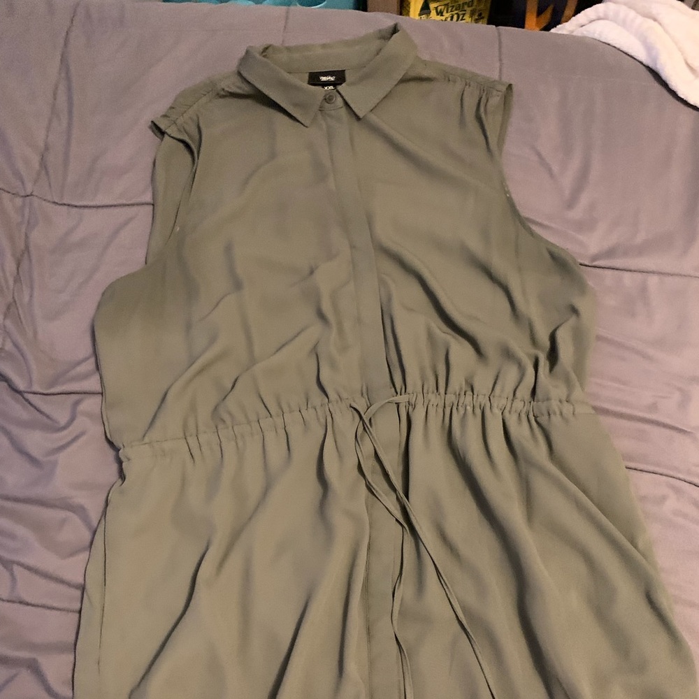 Cute army green dress